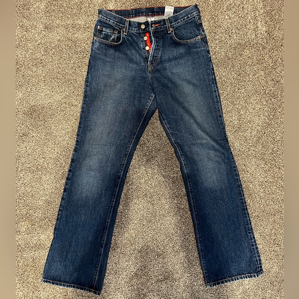 Lucky brand button front jeans.